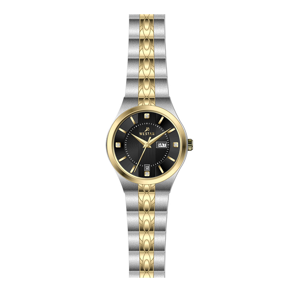 Westar Executive Ladies Black Dial Quartz Watch - EX6630CBN103