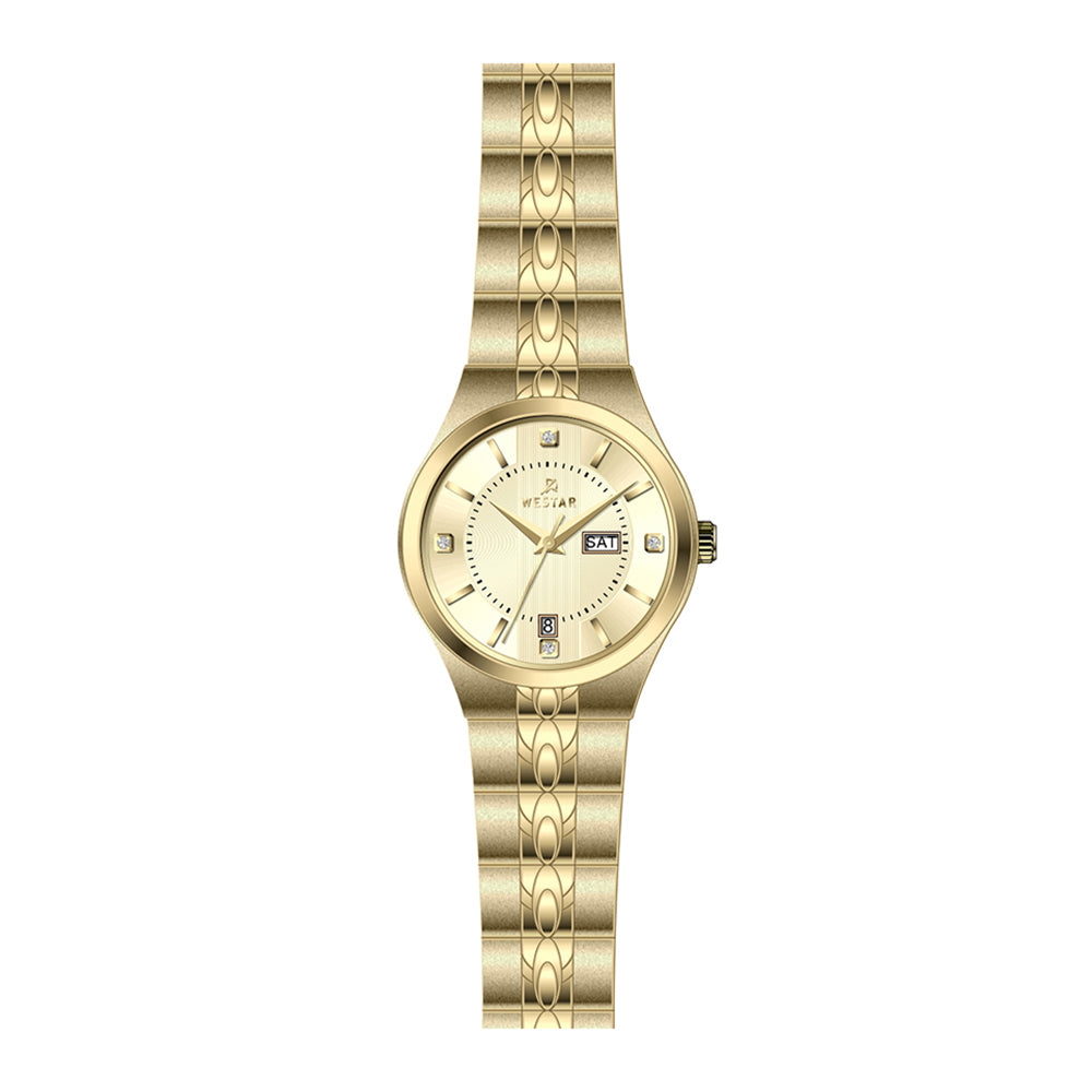 Westar Executive Ladies Light Champange Dial Quartz Watch - EX6630GPN102