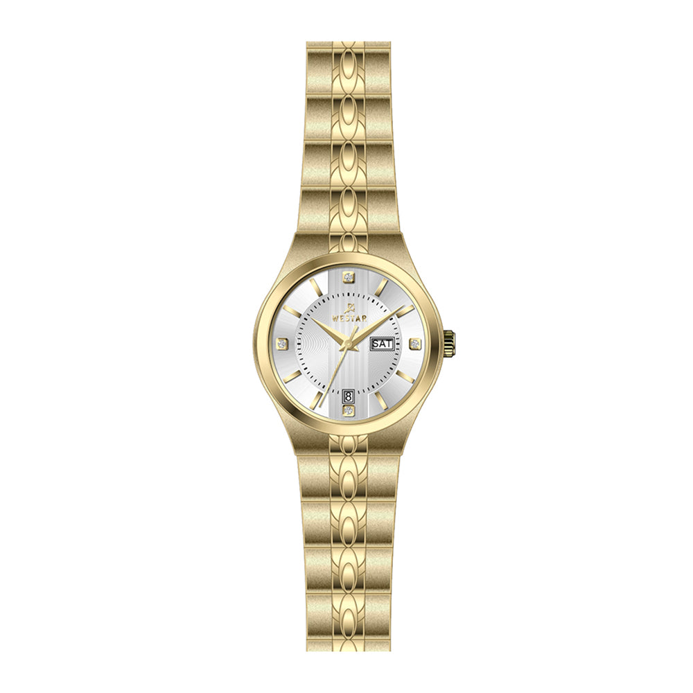 Westar Executive Ladies Silver Dial Quartz Watch - EX6630GPN107