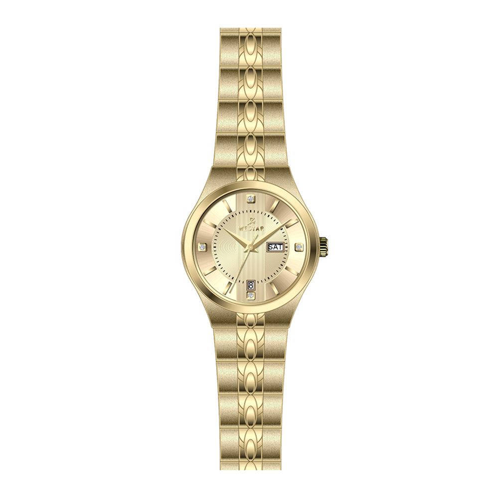 Westar Executive Ladies Dark Champagne Dial Quartz Watch - EX6630GPN108