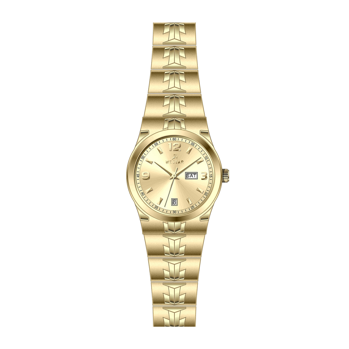 Westar Executive Ladies Dark Champagne Dial Quartz Watch