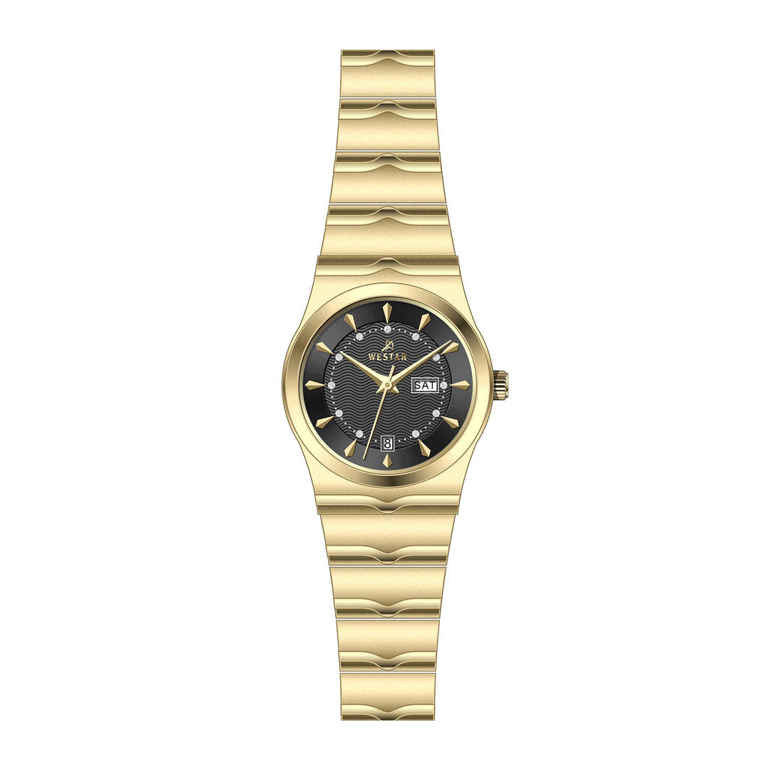 Westar Executive Ladies Black Dial Quartz Watch - EX6634GPN103