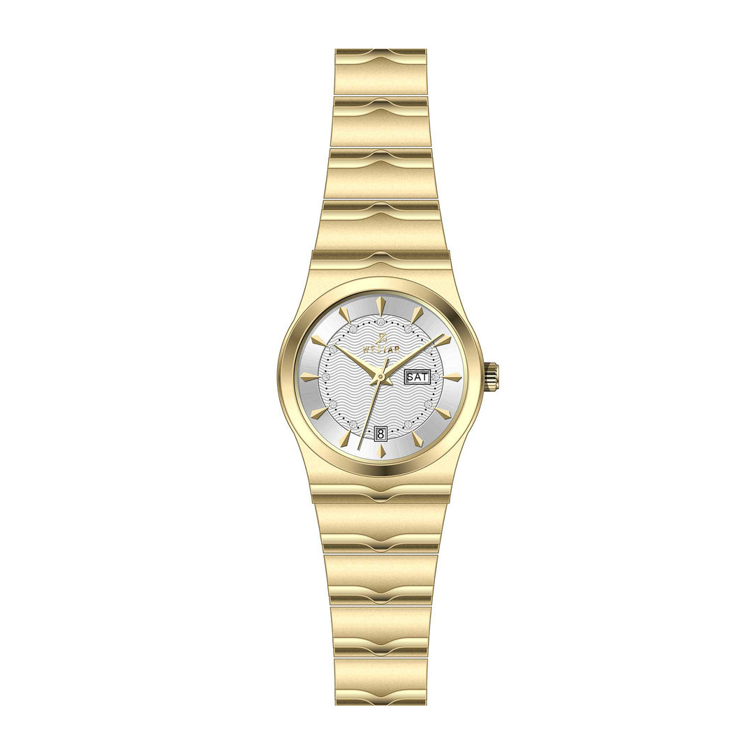 Westar Executive Ladies Silver Dial Quartz Watch - EX6634GPN107