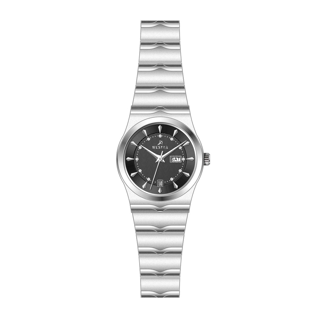 Westar Executive Ladies Black Dial Quartz Watch - EX6634STN103