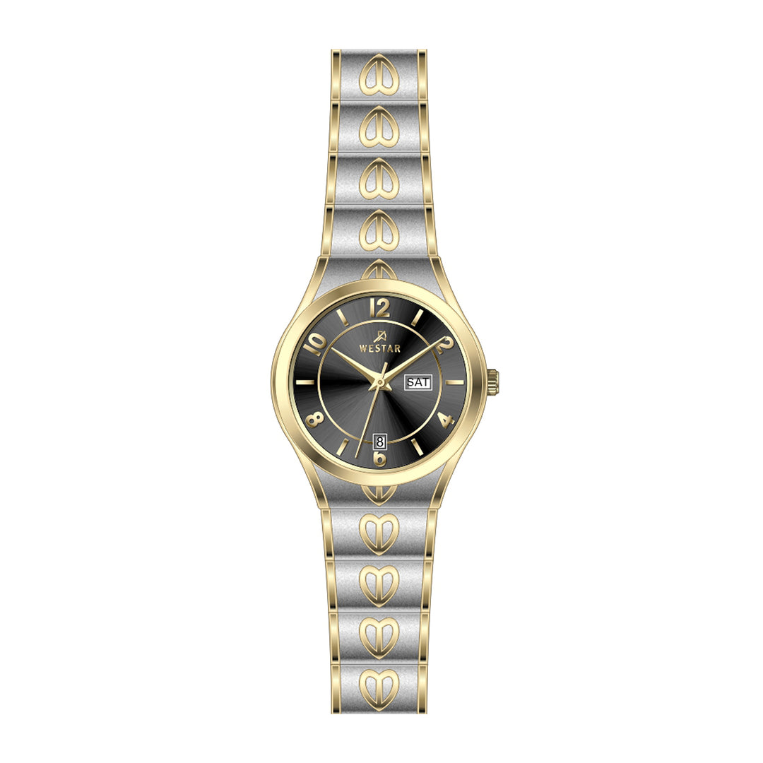 Westar Executive Ladies Black Dial Quartz Watch - EX6635CBN103