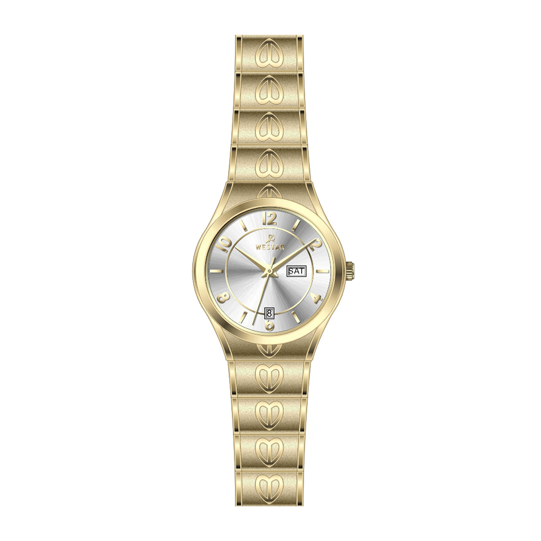 Westar Executive Ladies Silver Dial Quartz Watch - EX6635GPN107