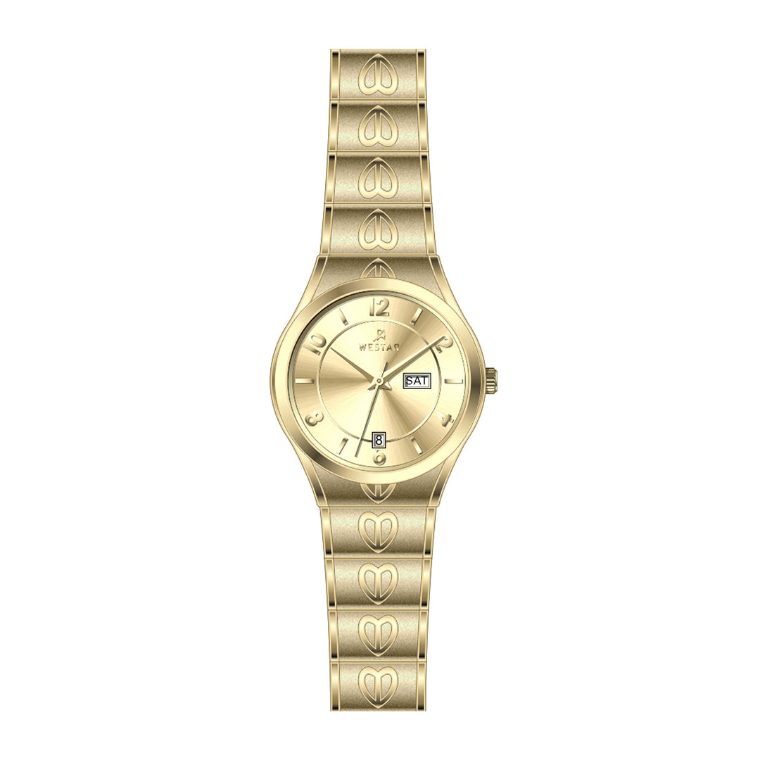 Westar Executive Ladies Dark Champagne Dial Quartz Watch - EX6635GPN108