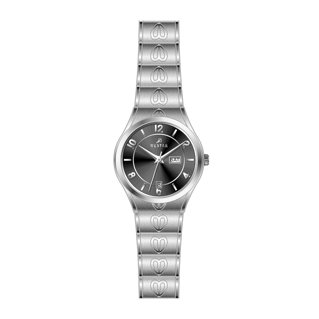 Westar Executive Ladies Black Dial Quartz Watch - EX6635STN103