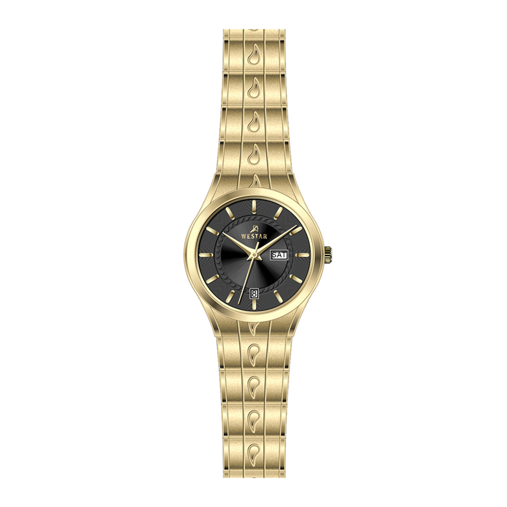 Westar Executive Ladies Black Dial Quartz Watch - EX6636GPN103