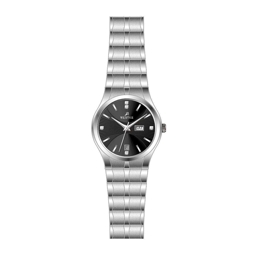 Westar Executive Ladies Black Dial Quartz Watch - EX6640STN103