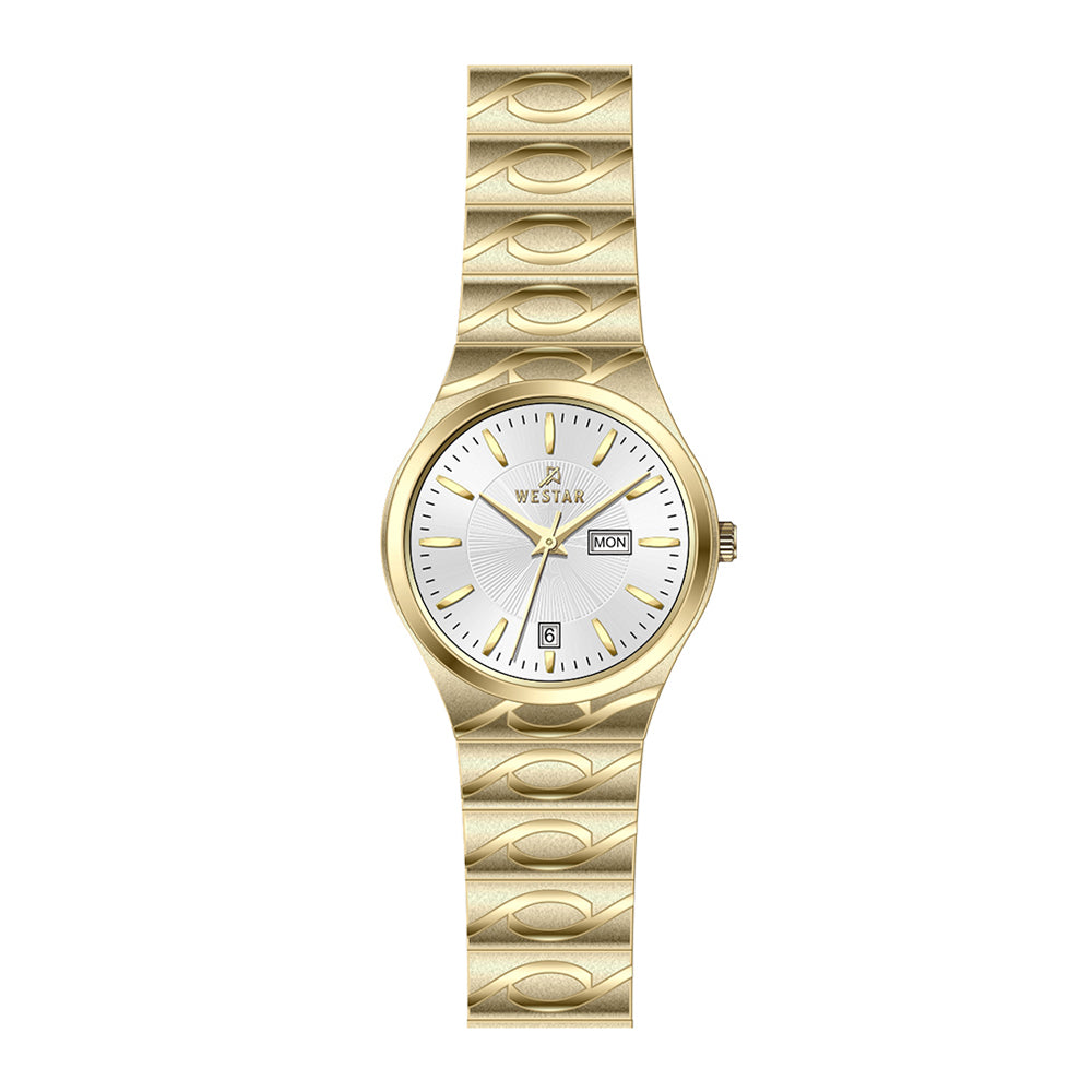 Westar Executive Ladies White Dial Quartz Watch - EX6644GPN101