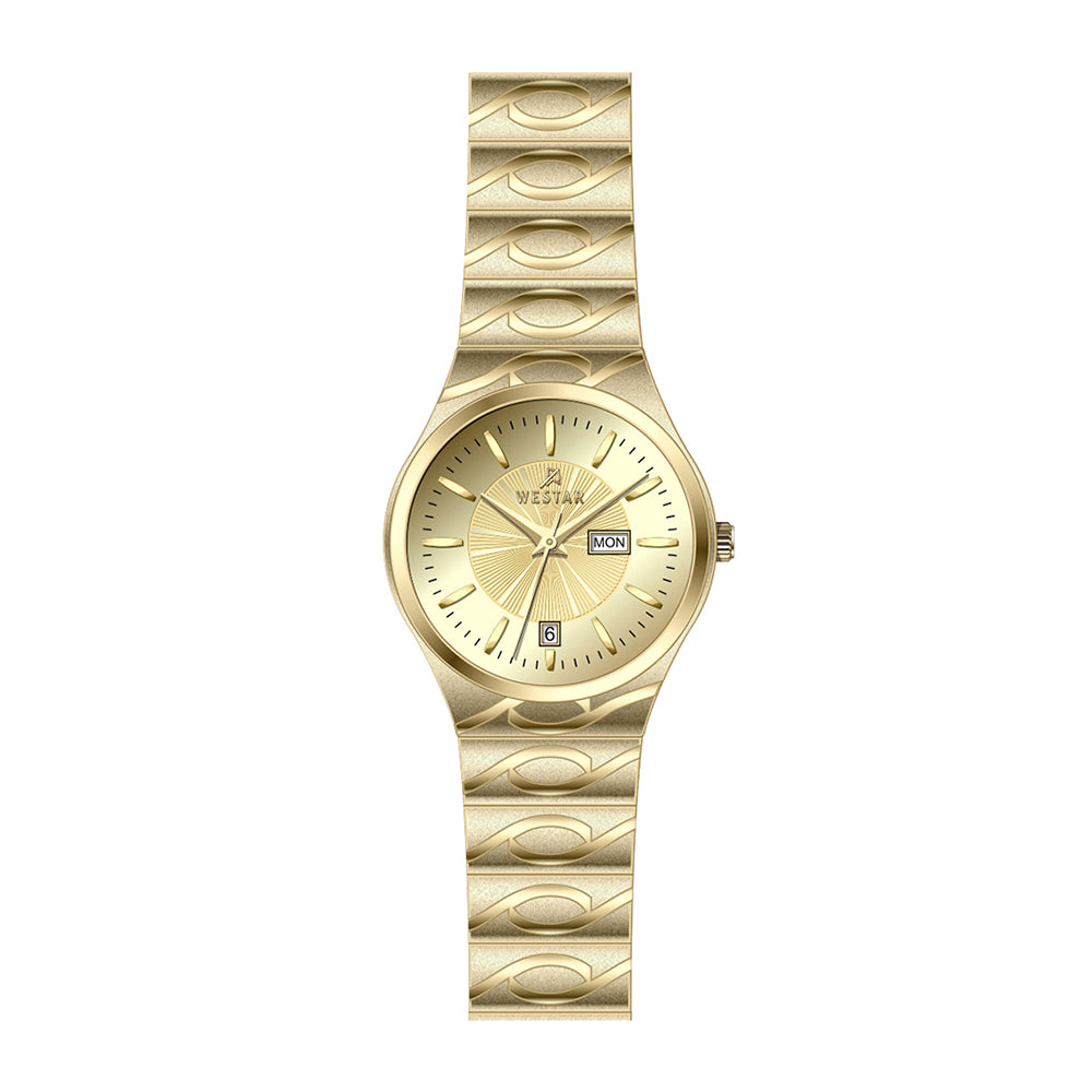 Westar Executive Ladies Dark Champagne Dial Quartz Watch - EX6644GPN108