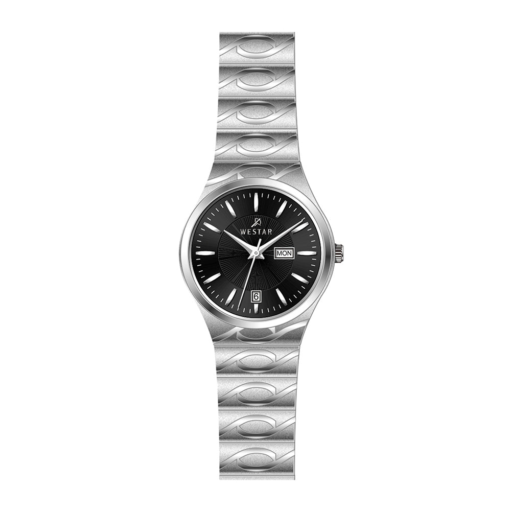Westar Executive Ladies Black Dial Quartz Watch - EX6644STN103