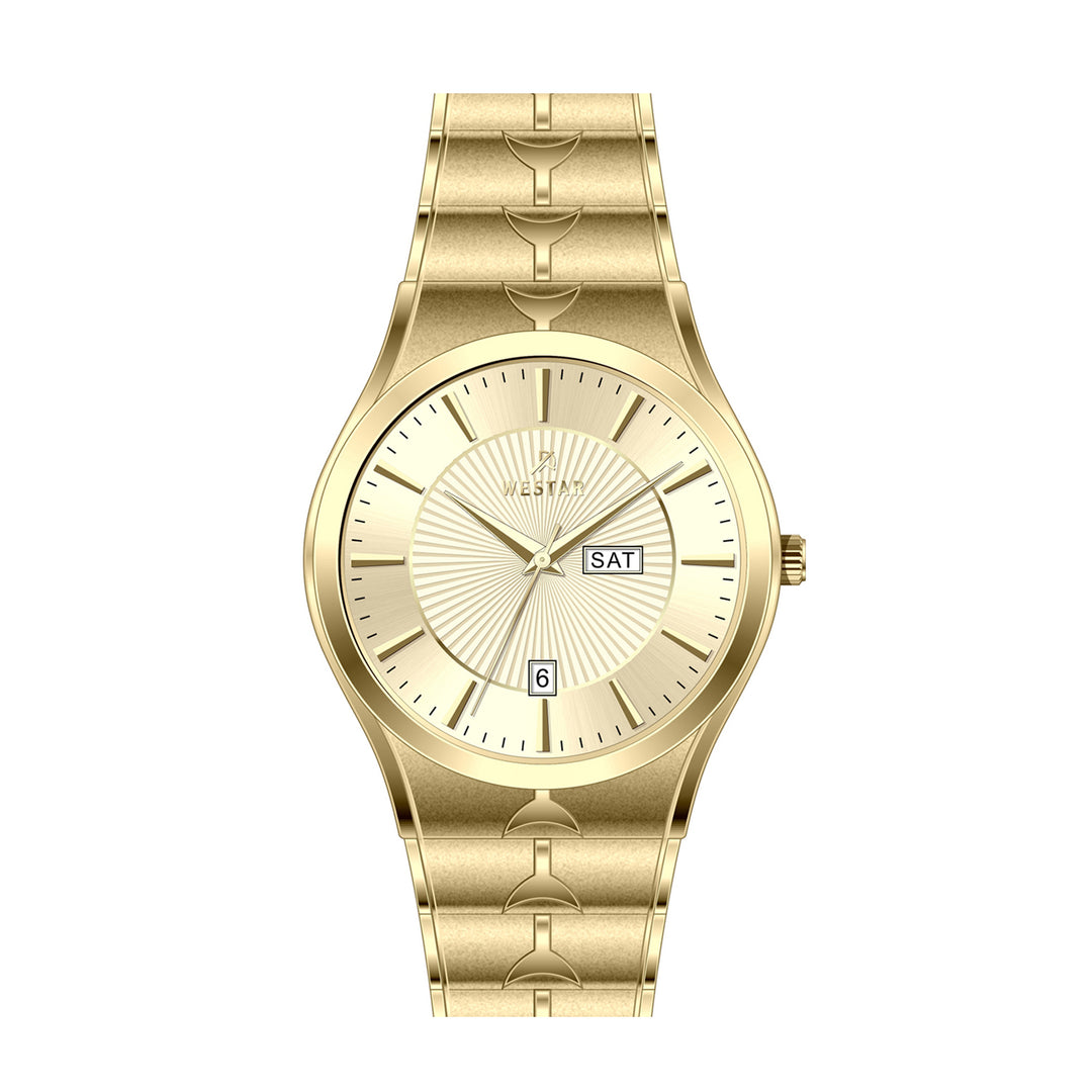 Westar Executive Gents 38 mm Light Champagne Dial Quartz Watch - EX7607GPN102