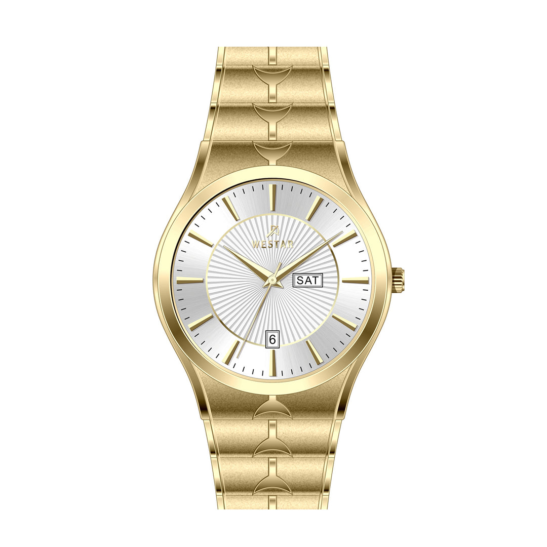 Westar Executive Gents 38 mm Silver Dial Quartz Watch - EX7607GPN107