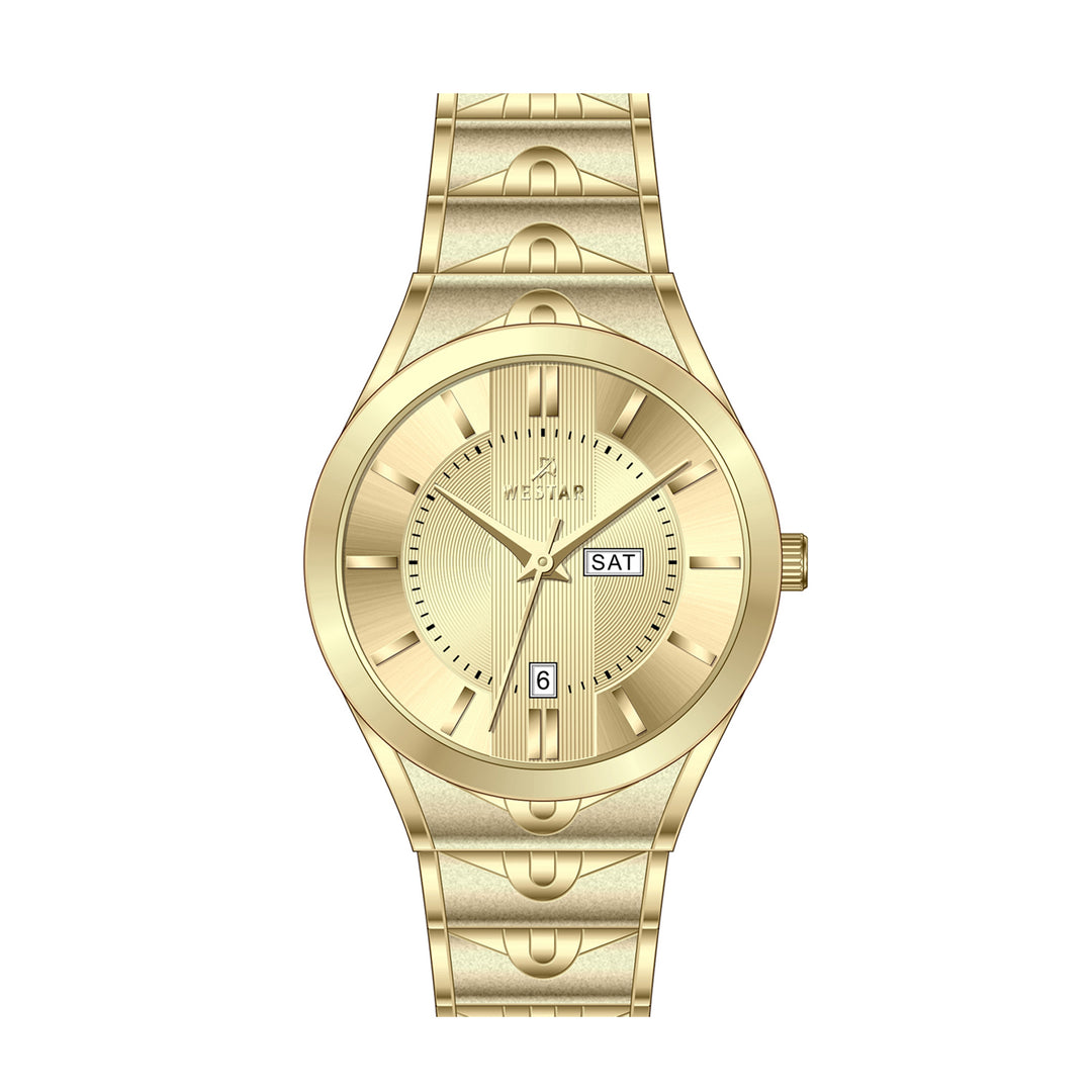 Westar Executive Gents 38 mm Dark Champagne Dial Quartz Watch - EX7609GPN108