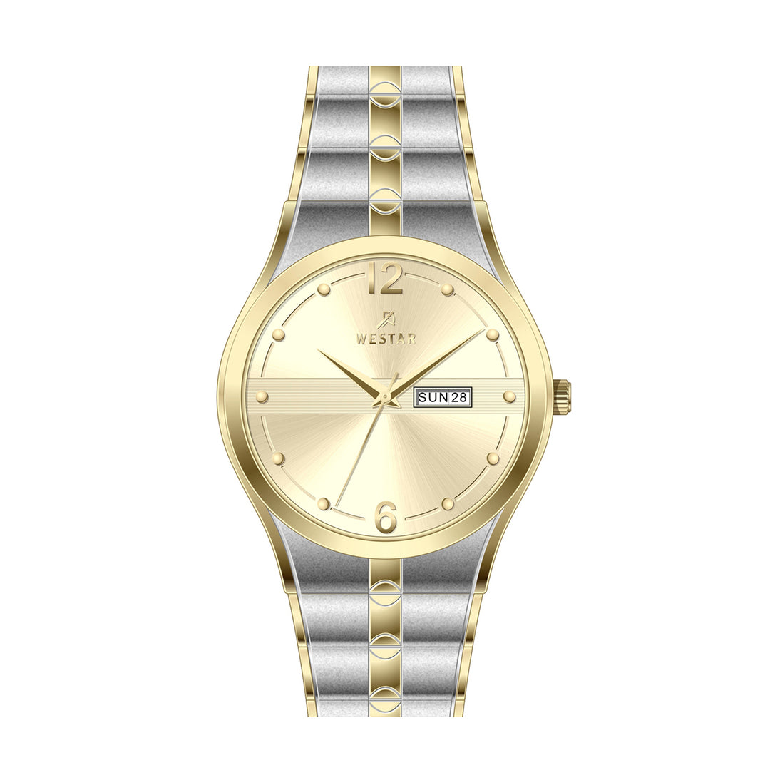 Westar Executive Gents 38 mm Light Champagne Dial Quartz Watch - EX7611CBN102