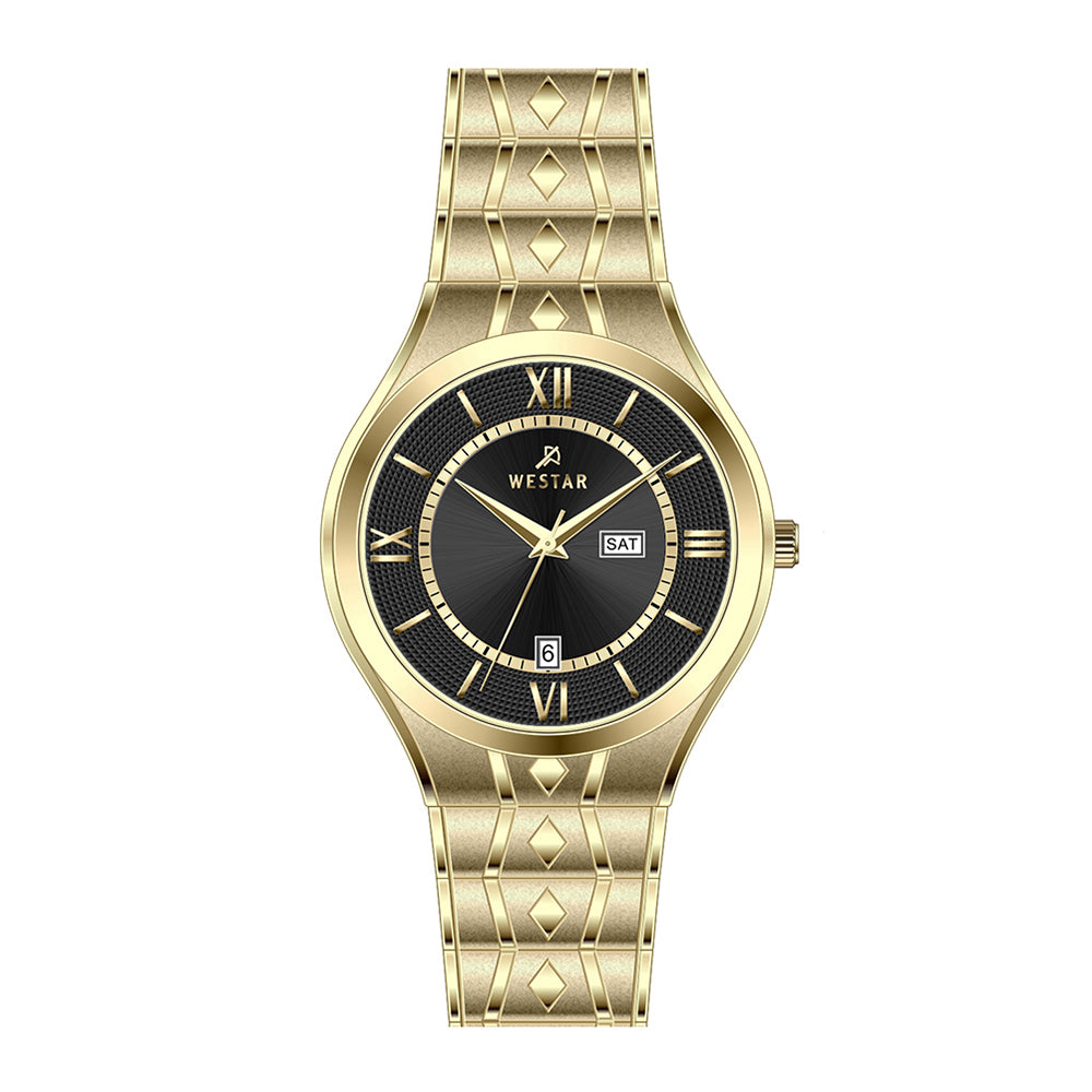 Westar Executive Gents Black Dial Quartz Watch - EX7619GPN103