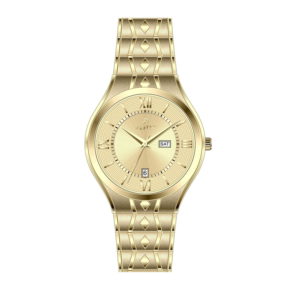 Westar Executive Gents Dark Champagne Dial Quartz Watch - EX7619GPN108