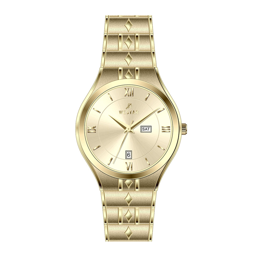 Westar Executive Gents Light Champange Dial Quartz Watch - EX7621GPN102