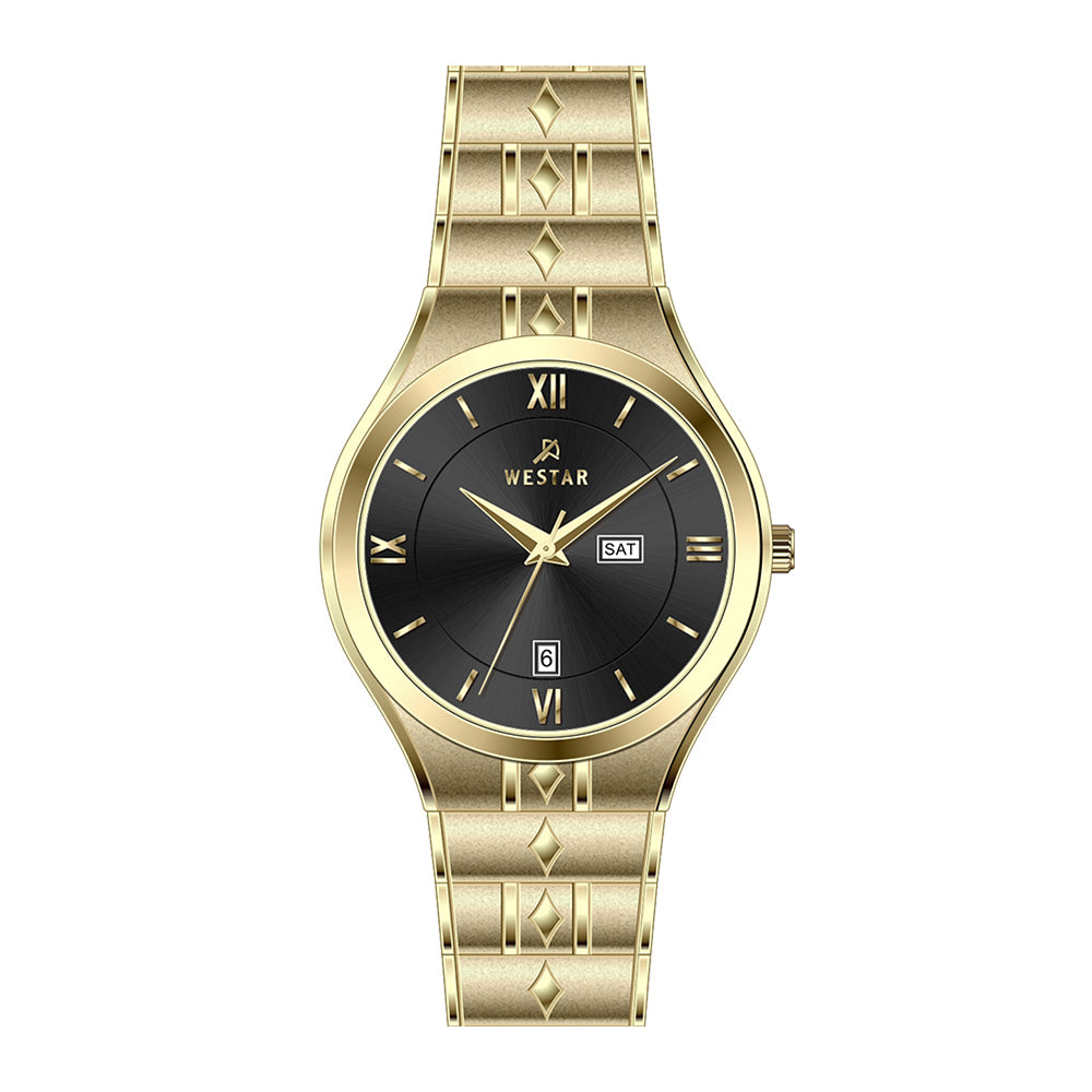 Westar Executive Gents Black Dial Quartz Watch - EX7621GPN103