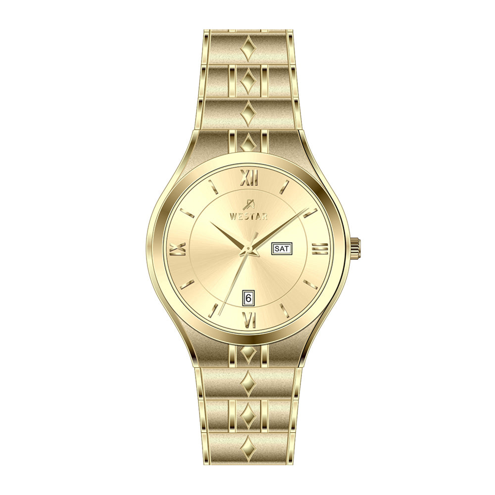 Westar Executive Gents Dark Champagne Dial Quartz Watch - EX7621GPN108