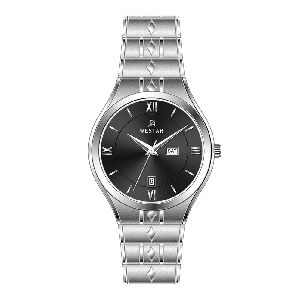 Westar Executive Gents Black Dial Quartz Watch - EX7621STN103