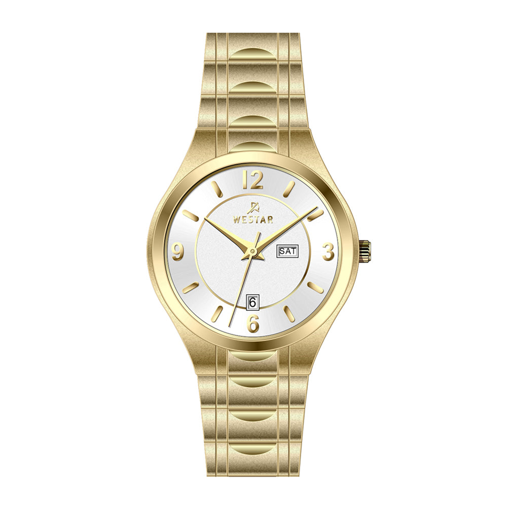 Westar Executive Gents White Dial Quartz Watch - EX7622GPN101
