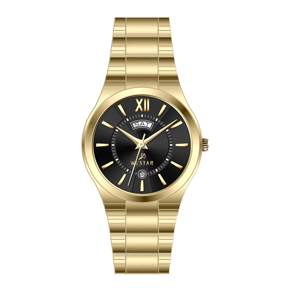 Westar Executive Gents Black Dial Quartz Watch - EX7623GPN103