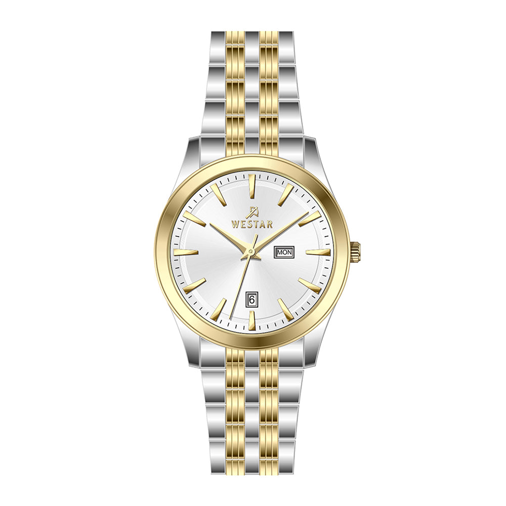 Westar Executive Gents White Dial Quartz Watch - EX7624CBN101