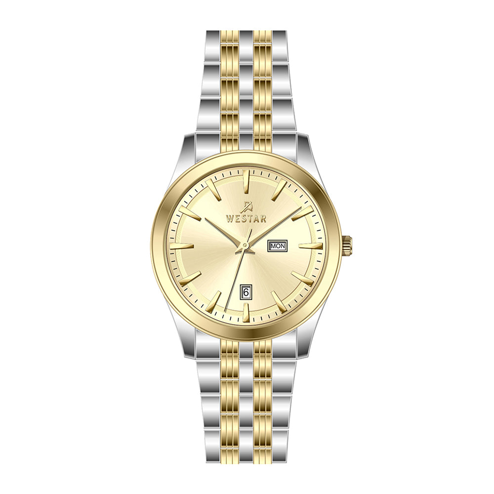 Westar Executive Gents Light Champange Dial Quartz Watch - EX7624CBN102