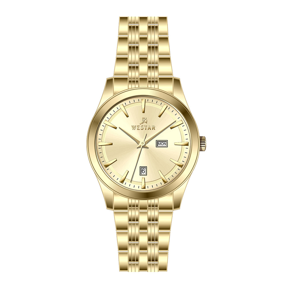 Westar Executive Gents Light Champange Dial Quartz Watch - EX7624GPN102