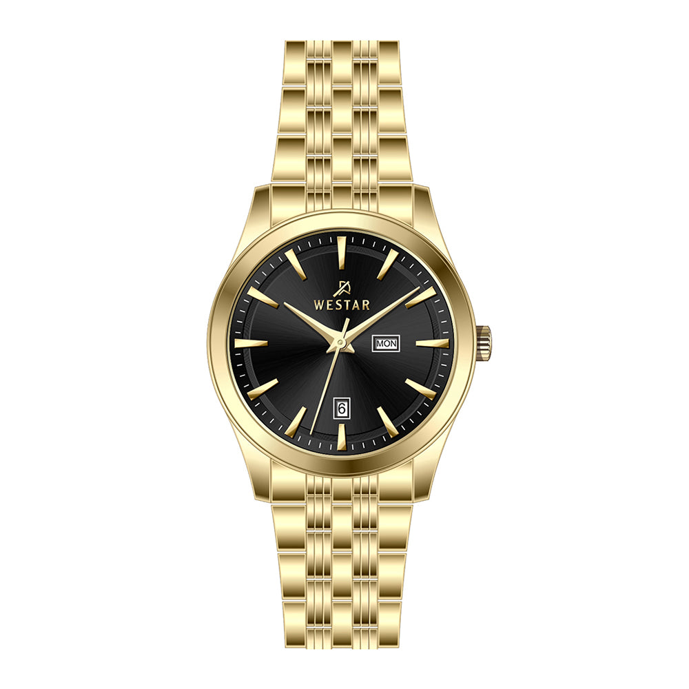 Westar Executive Gents Black Dial Quartz Watch - EX7624GPN103