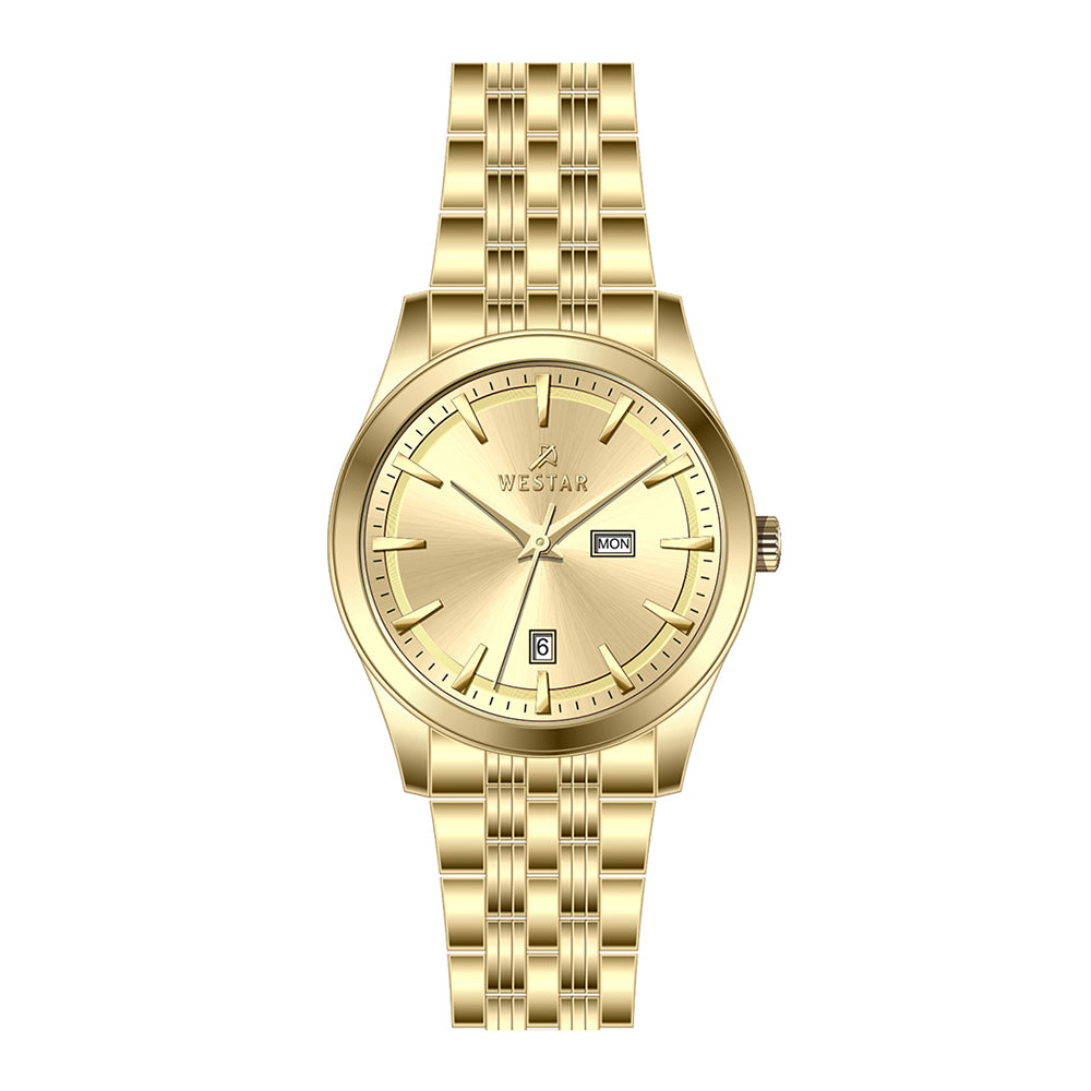 Westar Executive Gents Dark Champagne Dial Quartz Watch - EX7624GPN108