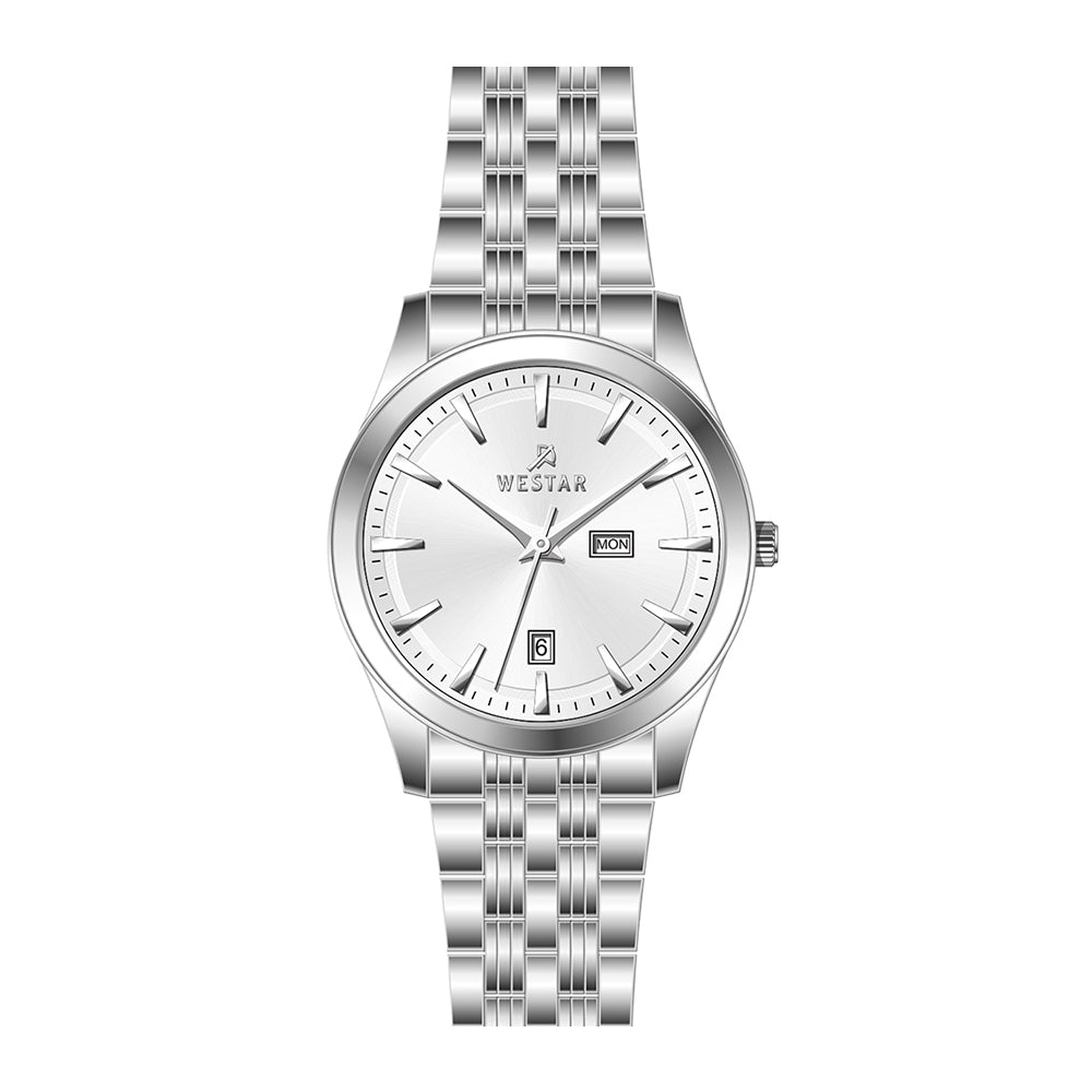Westar Executive Gents White Dial Quartz Watch - EX7624STN101