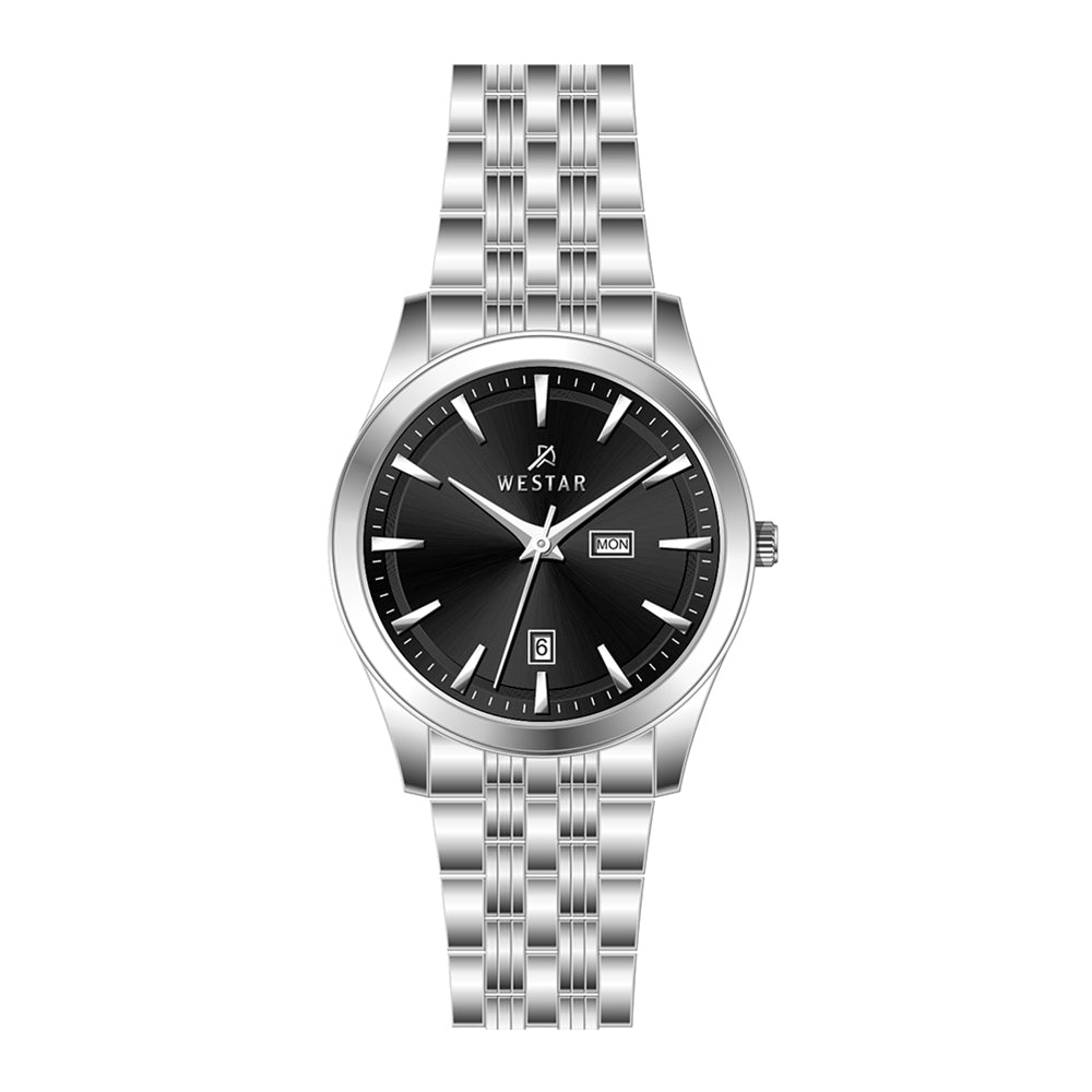 Westar Executive Gents Black Dial Quartz Watch - EX7624STN103