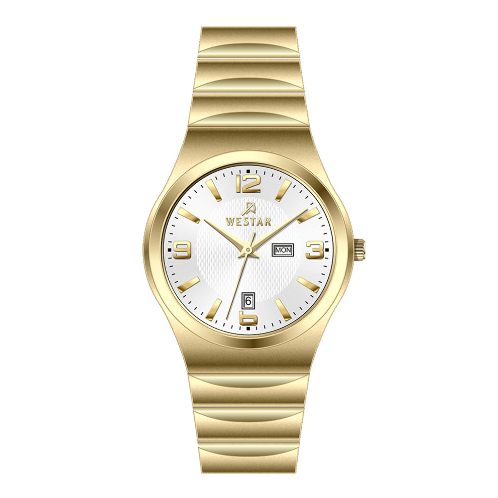 Westar Executive Gents White Dial Quartz Watch - EX7625GPN101