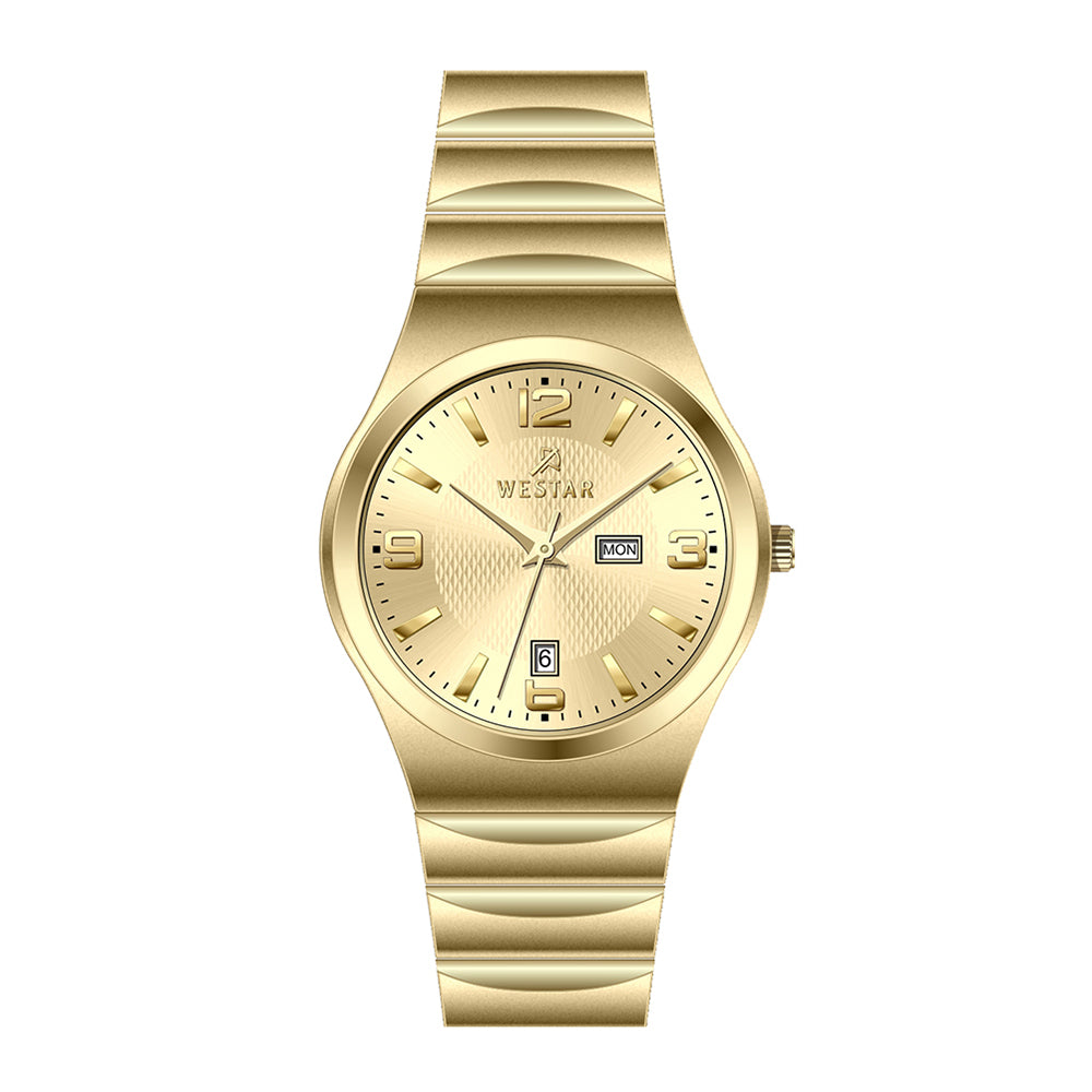 Westar Executive Gents Dark Champagne Dial Quartz Watch