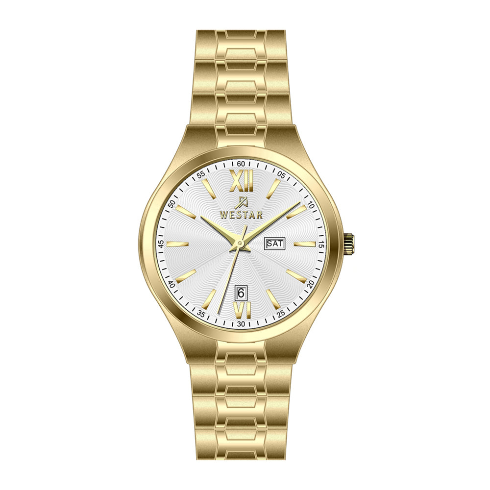 Westar Executive Gents White Dial Quartz Watch - EX7627GPN101