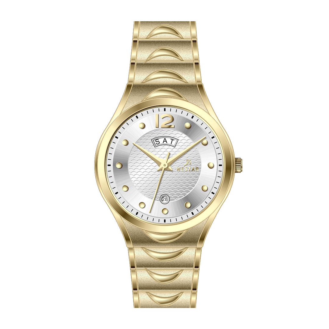Westar Executive Gents White Dial Quartz Watch - EX7628GPN101