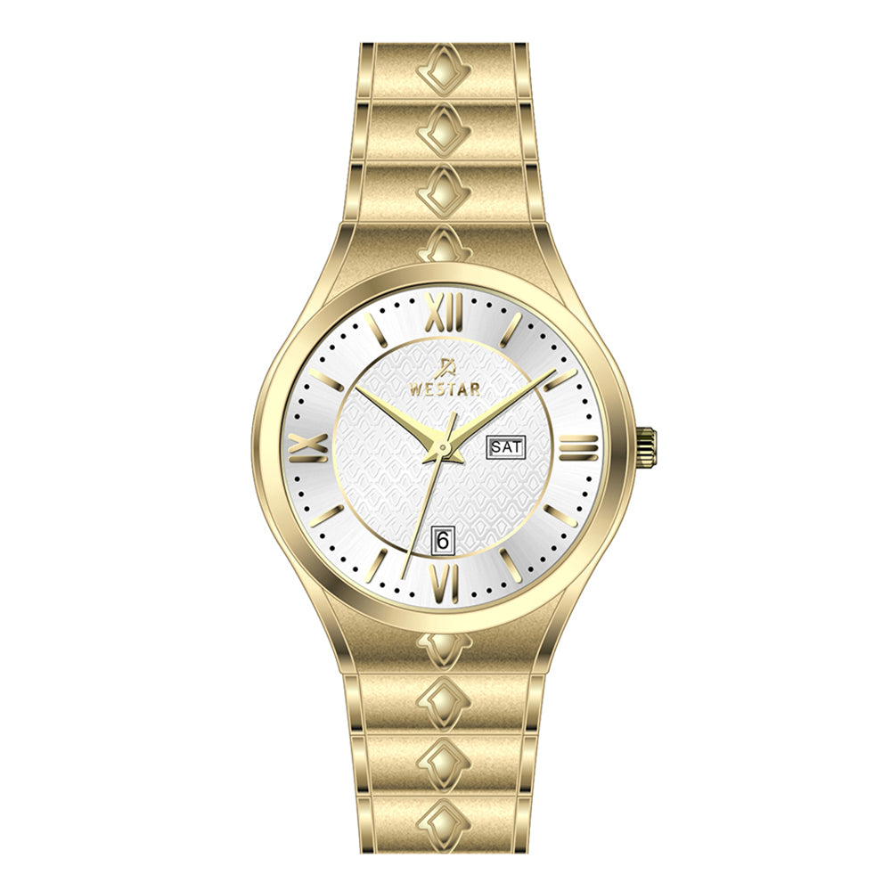 Westar Executive Gents White Dial Quartz Watch - EX7629GPN101