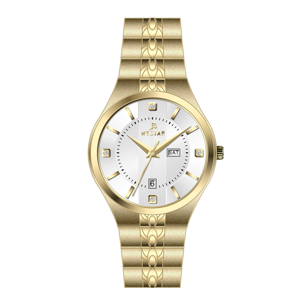 Westar Executive Gents White Dial Quartz Watch - EX7630GPN101