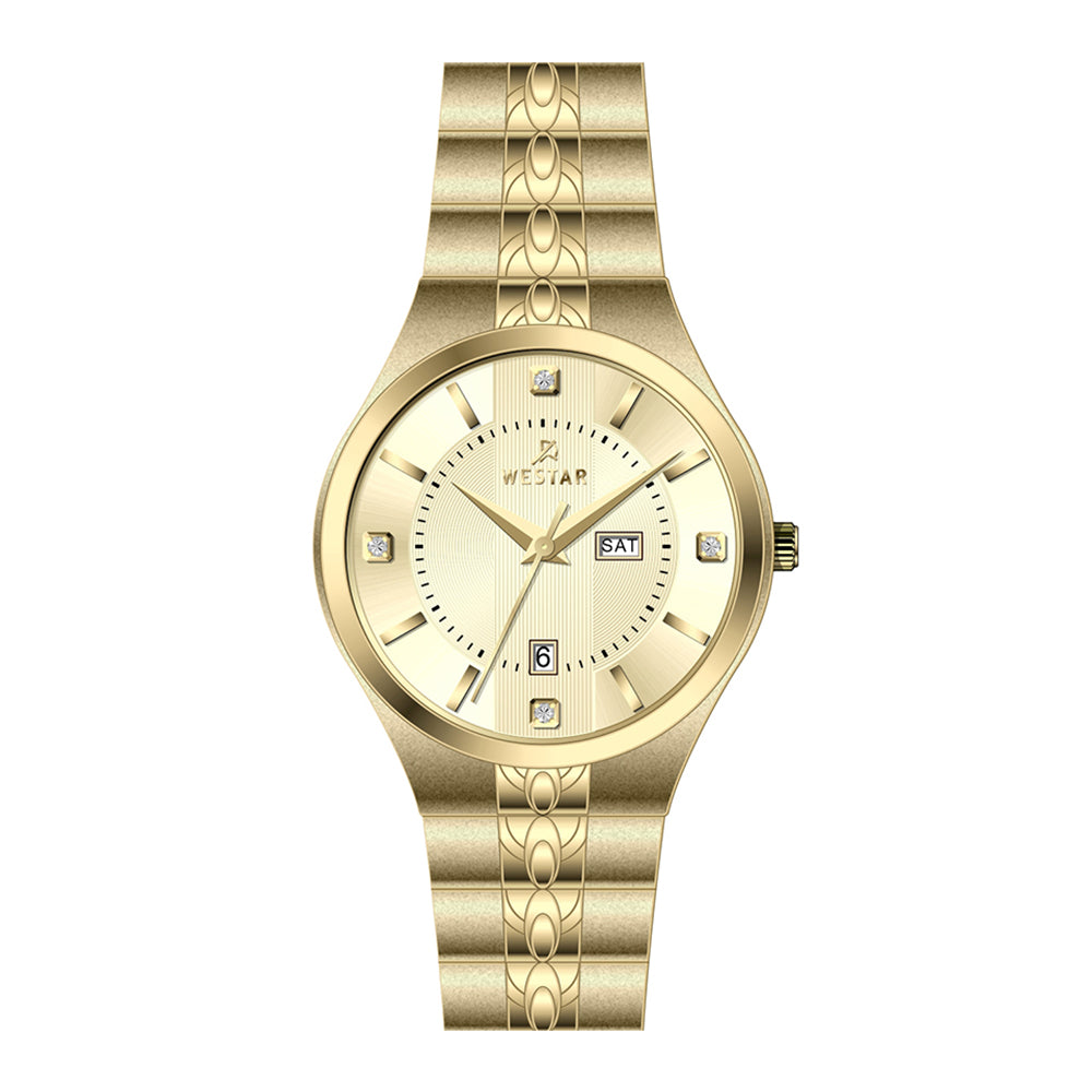 Westar Executive Gents Light Champange Dial Quartz Watch - EX7630GPN102