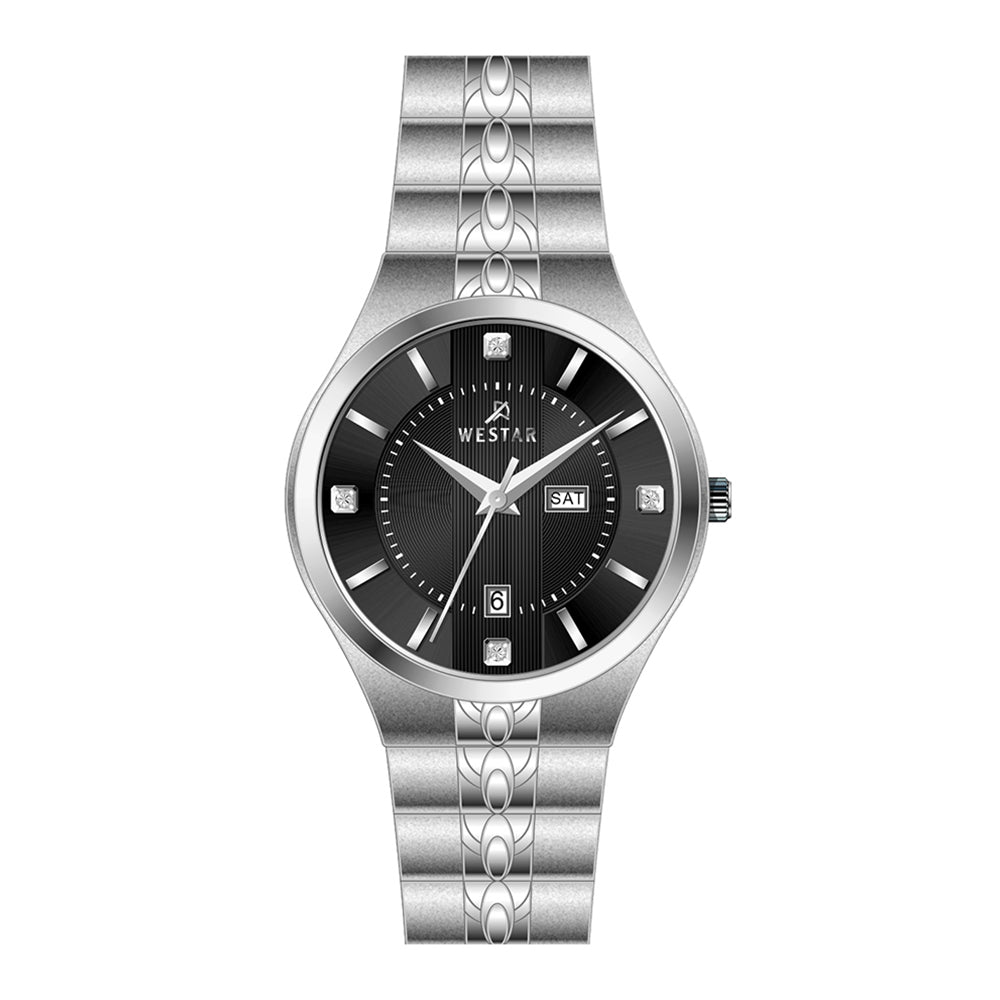 Westar Executive Gents Black Dial Quartz Watch - EX7630STN103