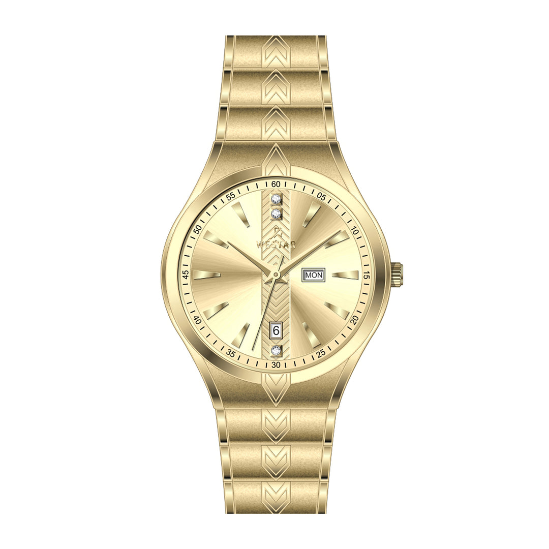 Westar Executive Gents Light Champange Dial Quartz Watch - EX7632GPN102