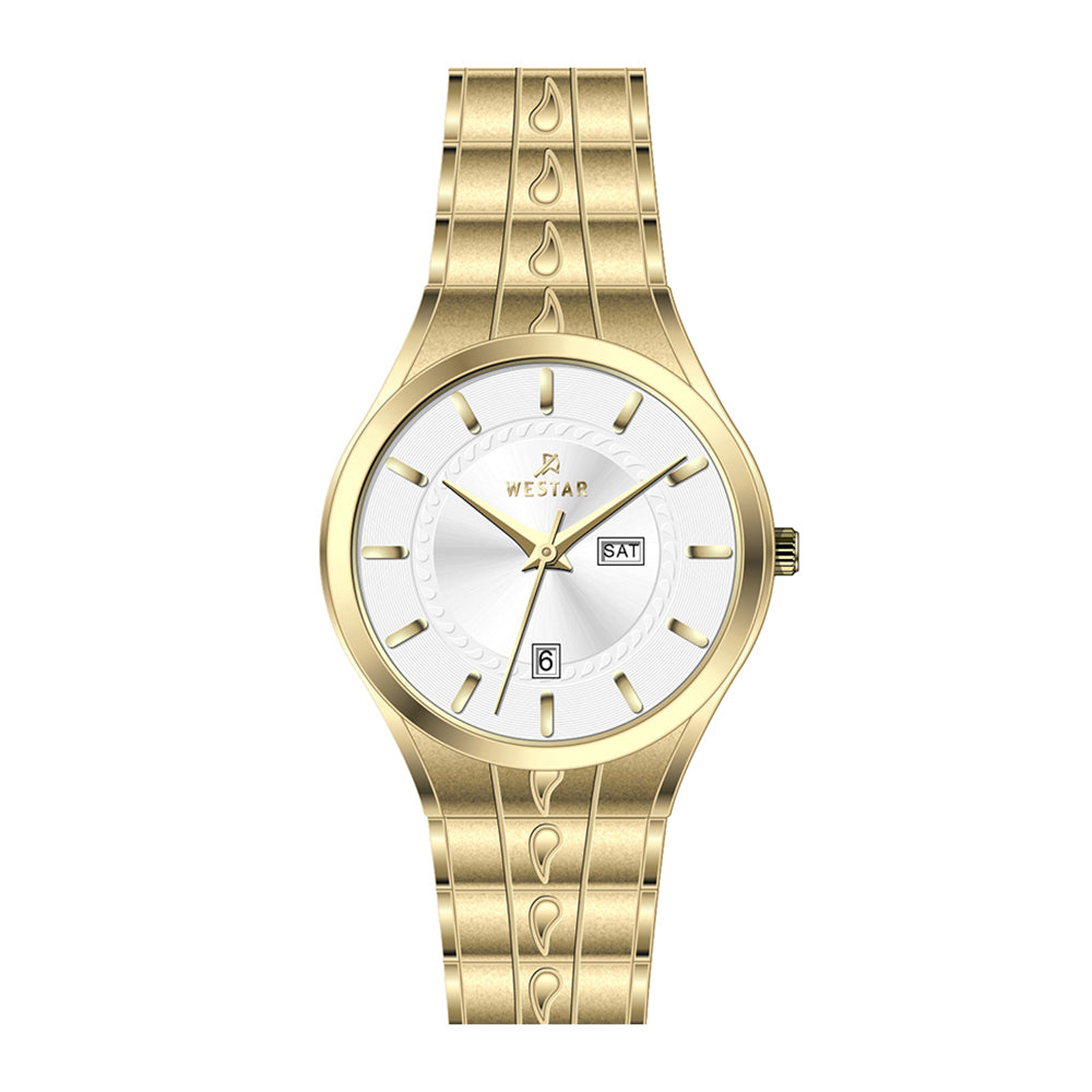 Westar Executive Gents White Dial Quartz Watch - EX7636GPN101