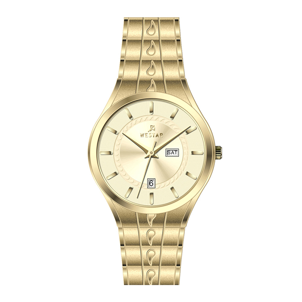 Westar Executive Gents Light Champange Dial Quartz Watch - EX7636GPN102