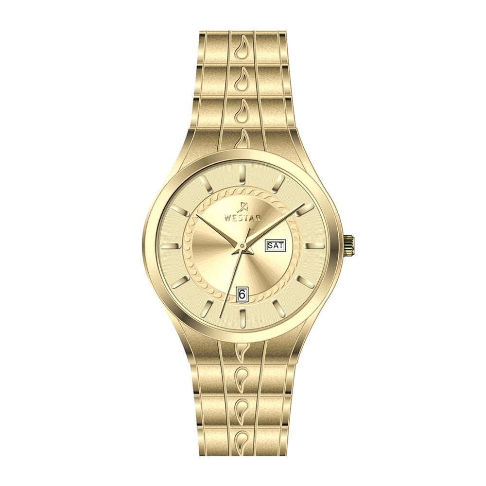 Westar Executive Gents Dark Champagne Dial Quartz Watch - EX7636GPN108
