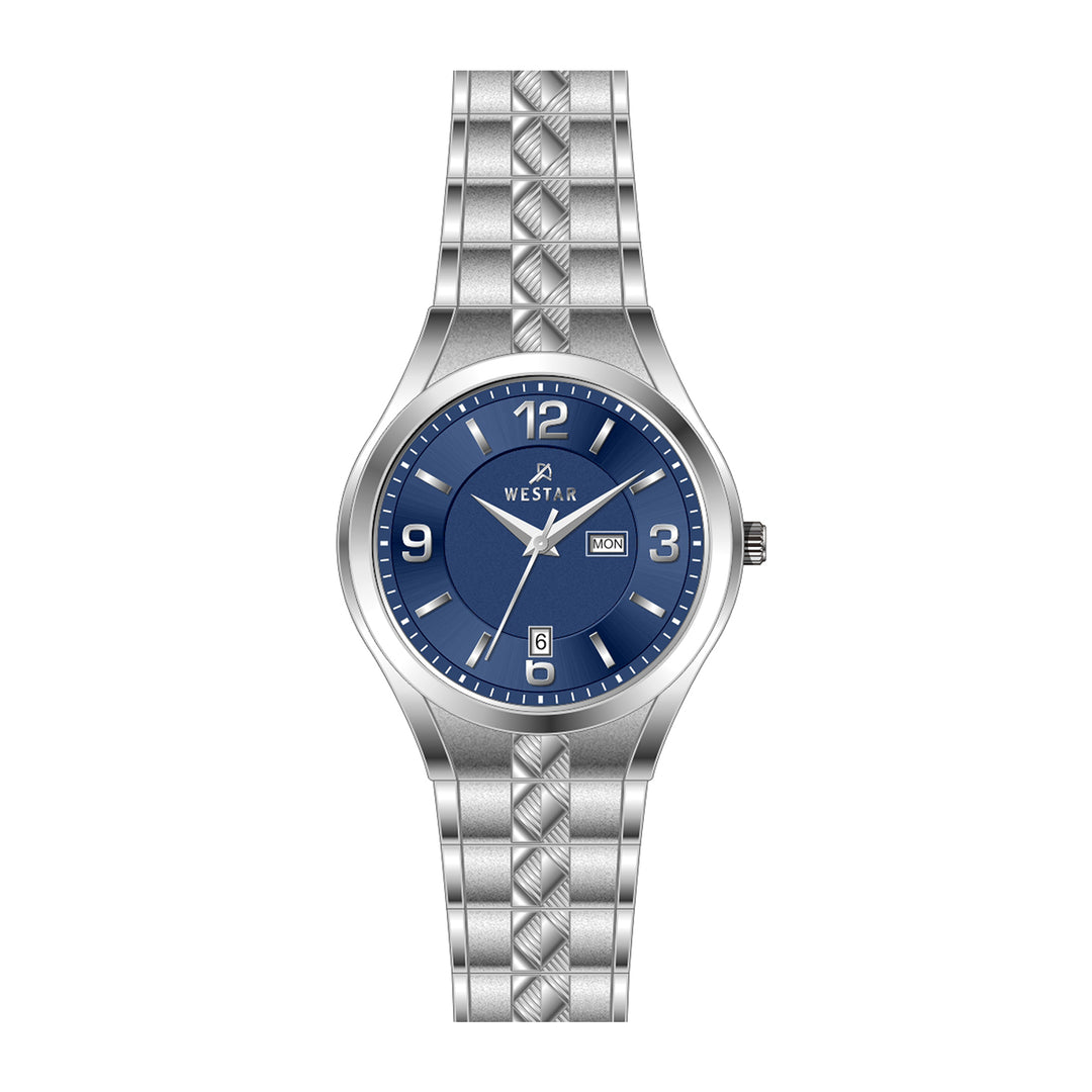 Westar Executive Gents Blue Dial Quartz Watch - EX7638STN104