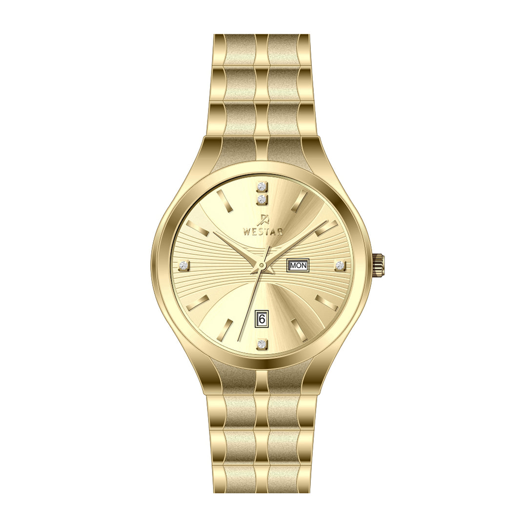 Westar Executive Gents Light Champange Dial Quartz Watch - EX7640GPN102